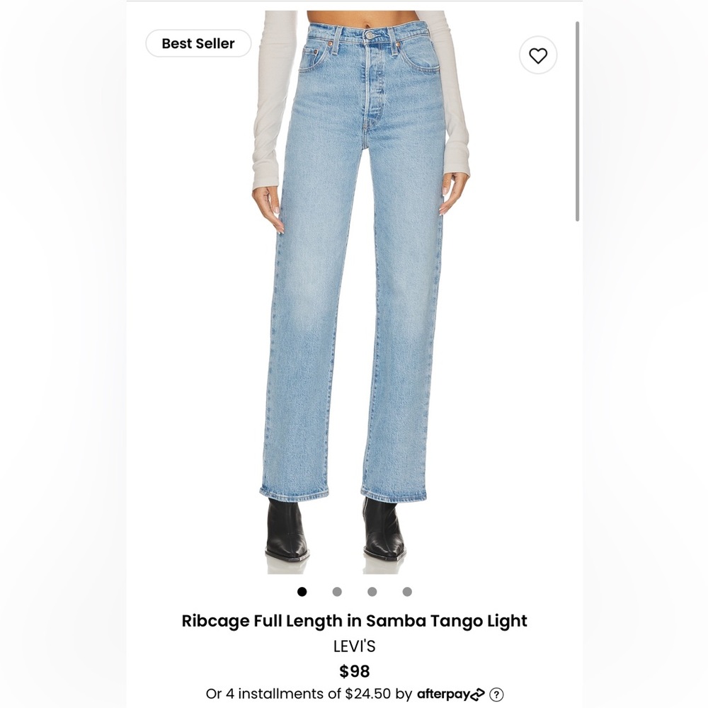LEVI’S Ribcage Full Length Jeans